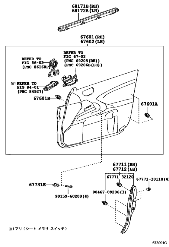 Front Door Panel & Glass