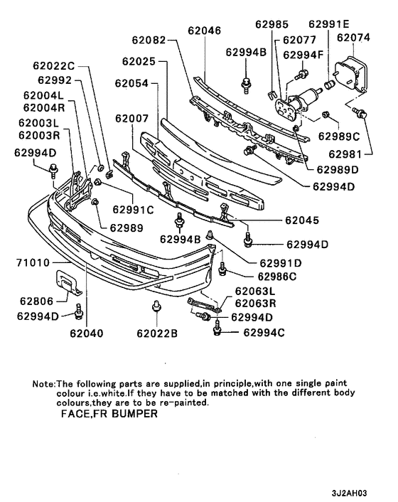 Front bumper & support