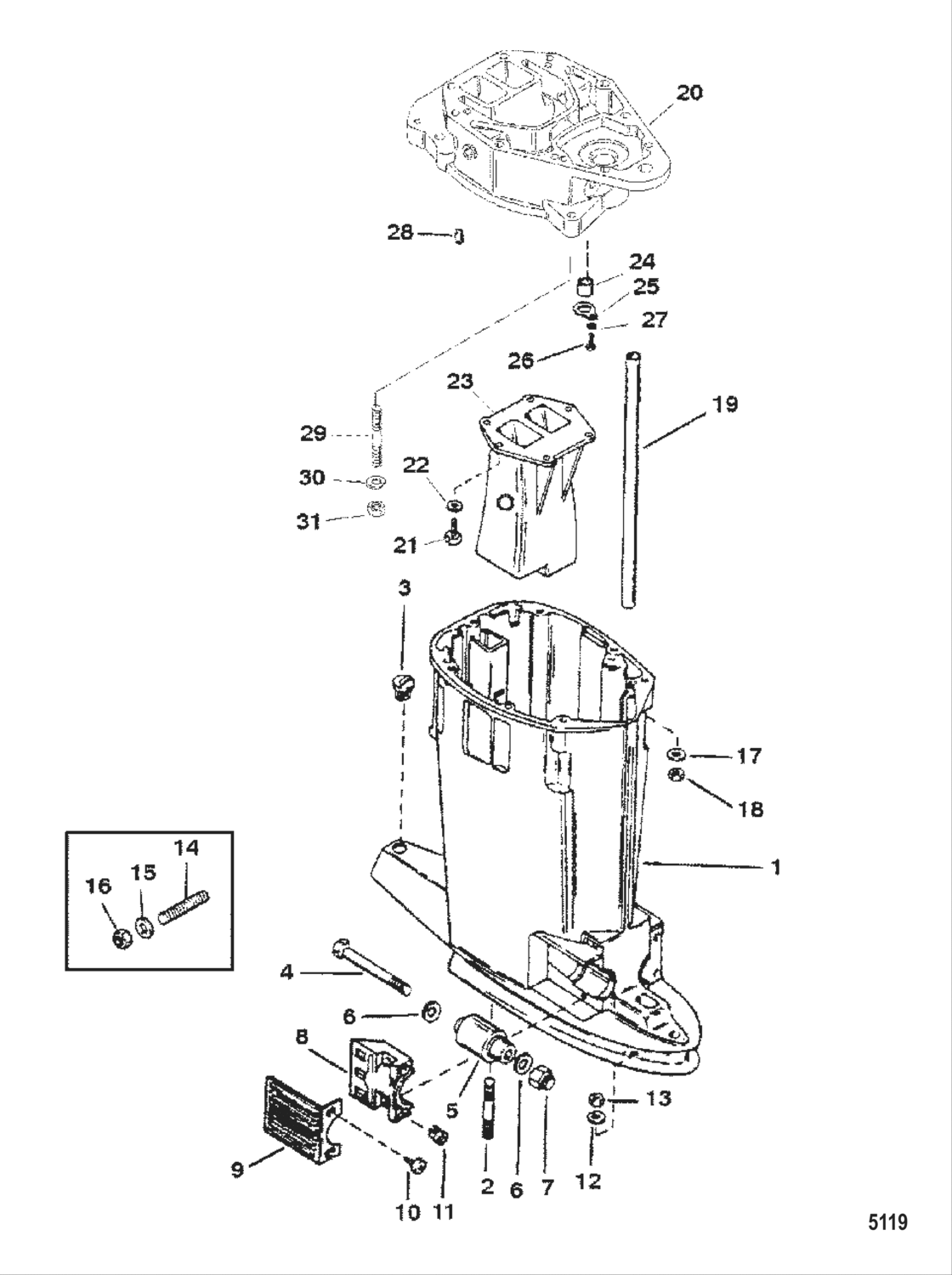 Driveshaft Housing Long-Standard