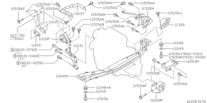 Engine & transmission   mounting
