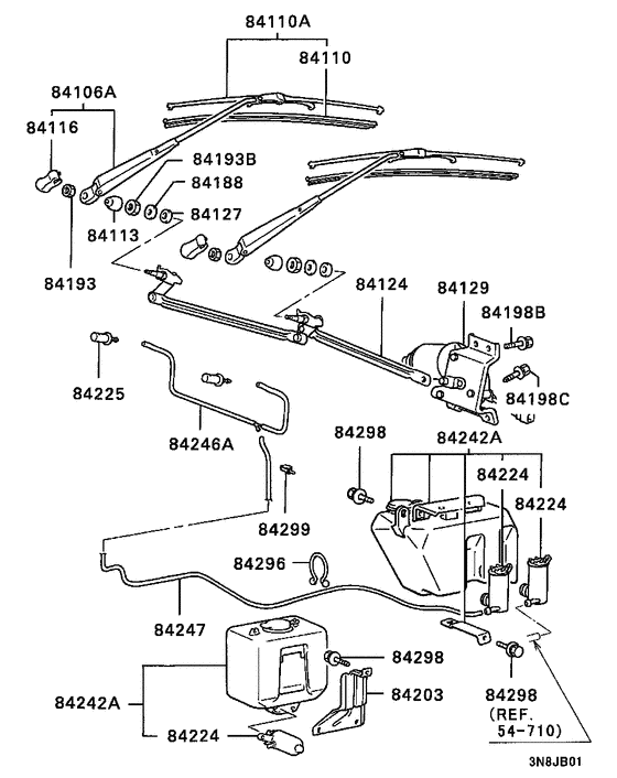 Windshield wiper & washer