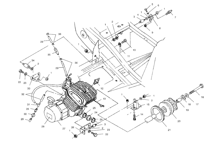 Engine mounting