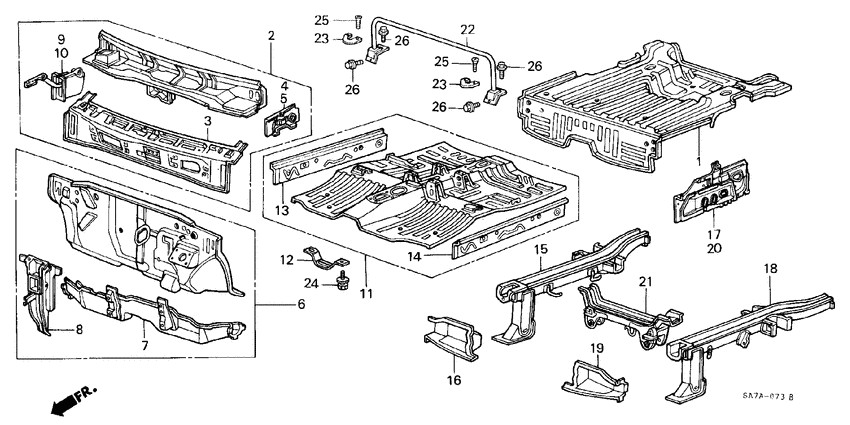 Body structure components