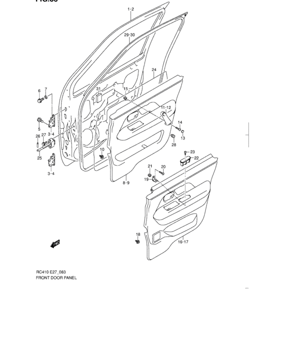 Front door panel