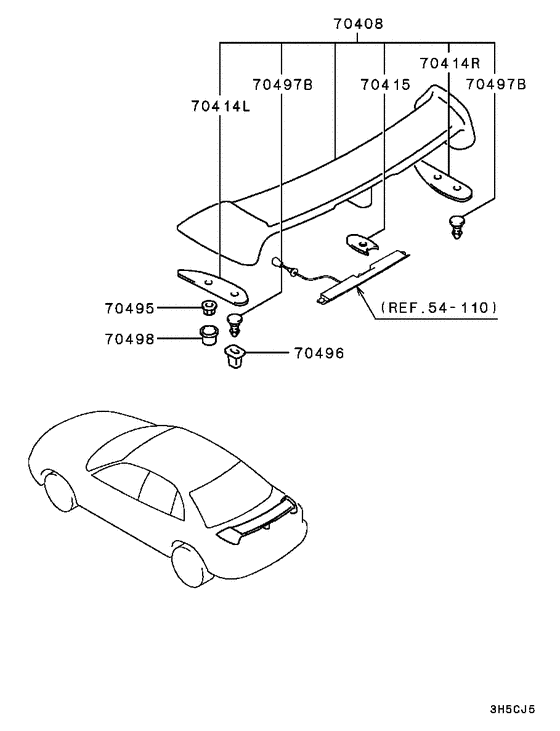 Rear garnish & moulding