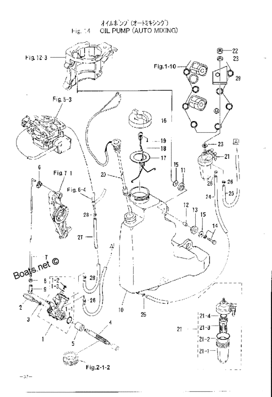 Oil pump (auto mixing)