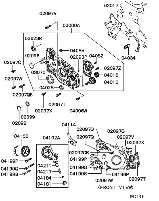 Oil pump & oil filter
