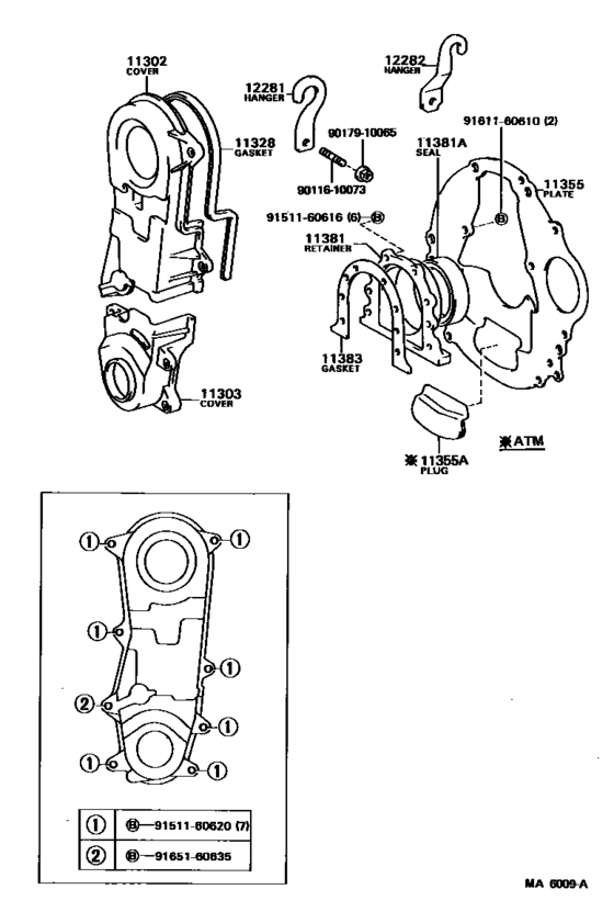 Timing Gear Cover & Rear End Plate