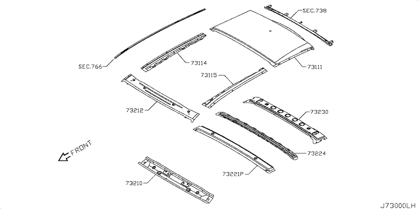 Roof panel & fitting