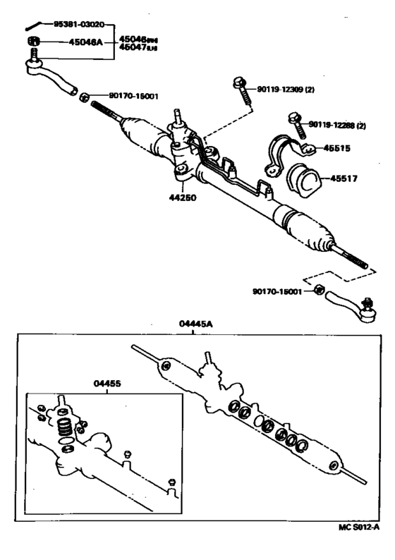 Front Steering Gear & Link