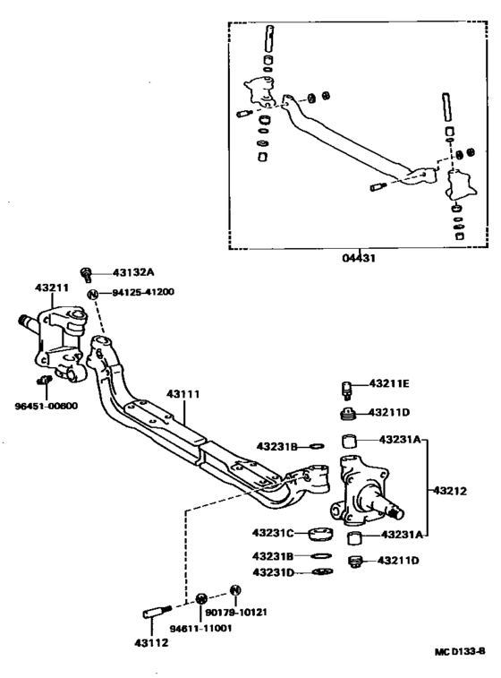 Front Axle Arm & Steering Knuckle