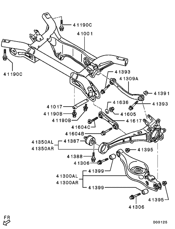 Rear susp