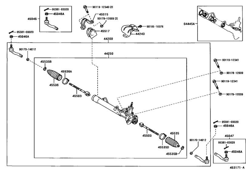 Front Steering Gear & Link