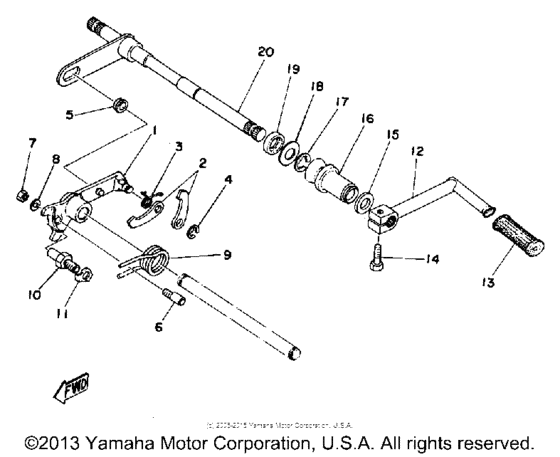 Shift shaft