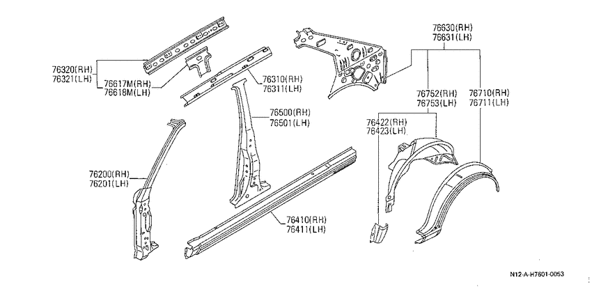Body side panel