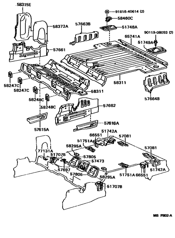 Rear Floor Panel & Rear Floor Member