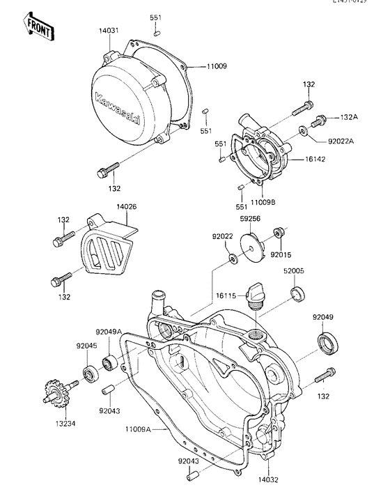 Engine covers/water pump