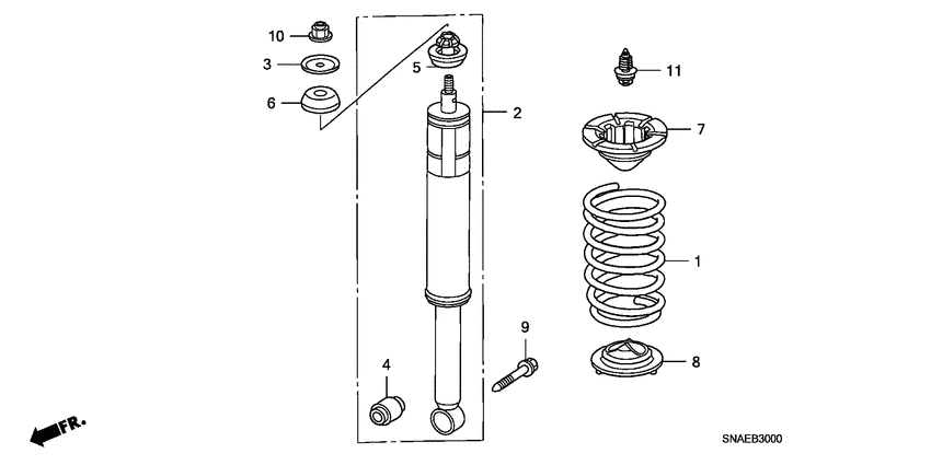 Rear shock absorber