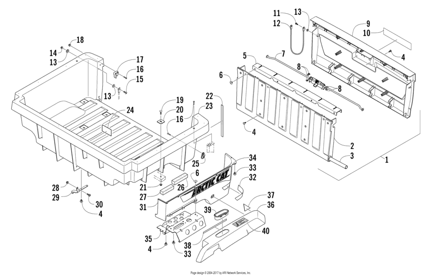 Cargo Box And Tailgate Assembly