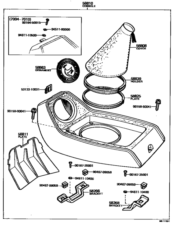 Console Box & Bracket