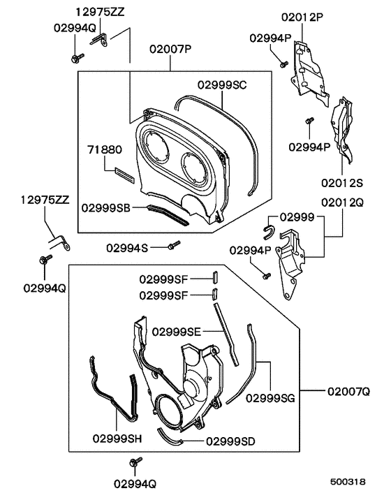 Cover,rear plate & oil pan