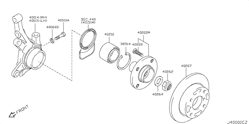 Front axle