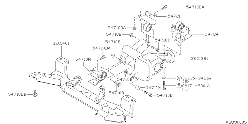 Front final drive mounting