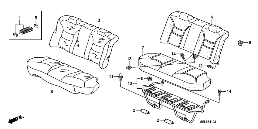Rear seat