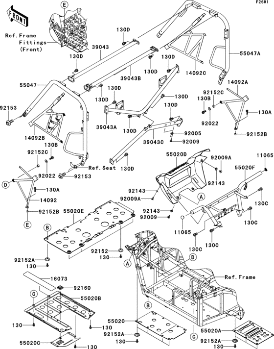 Guards/cab frame