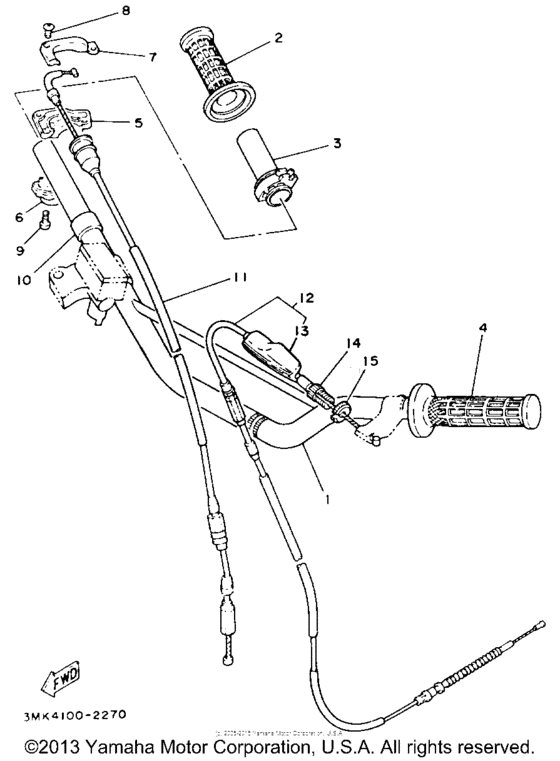 Handlebar - cable