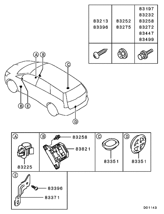 Wiring & attaching parts
