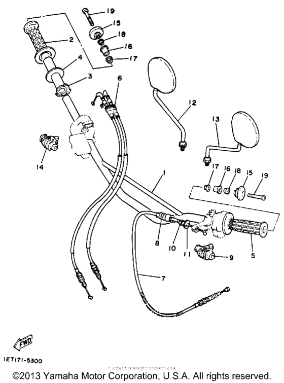 Handlebar - cable
