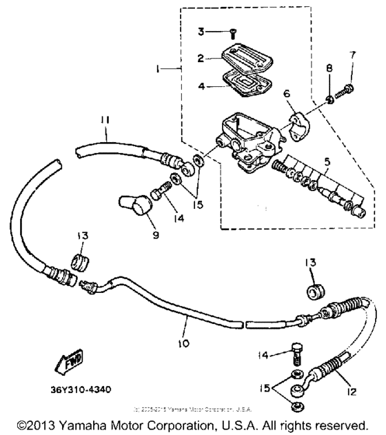 Front master cylinder
