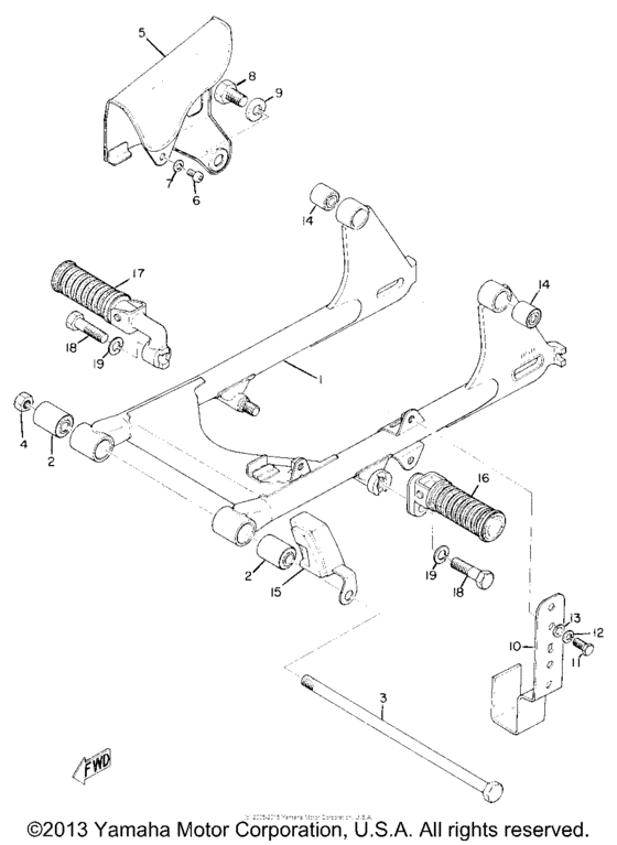 Rear arm & chain case
