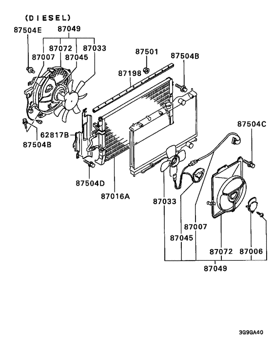 A/c condenser, piping