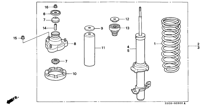 Front shock absorber