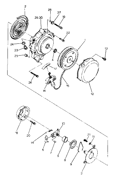 Recoil starter assembly