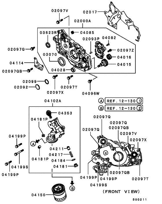 Oil pump & oil filter