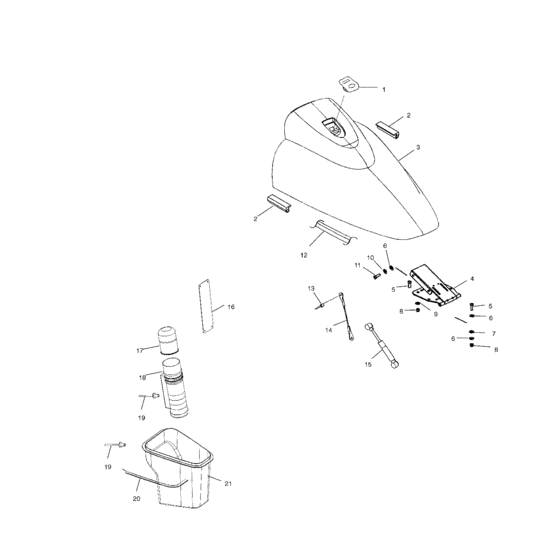 Front storage compartment