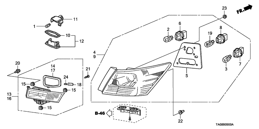 Taillight/license light