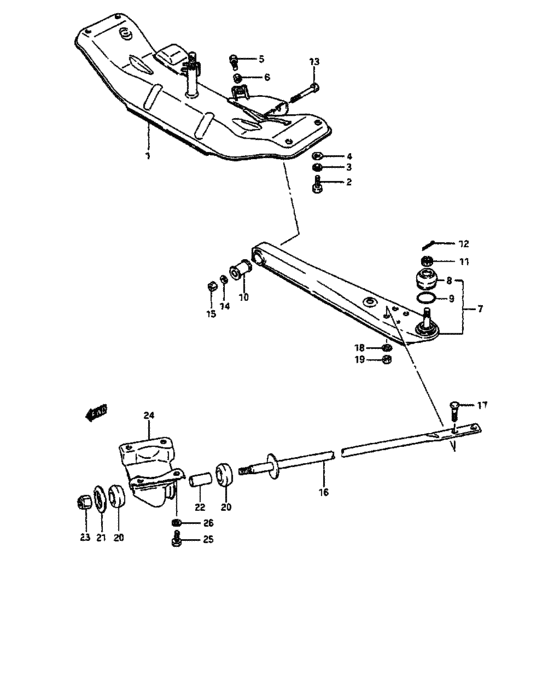 Front suspension frame
