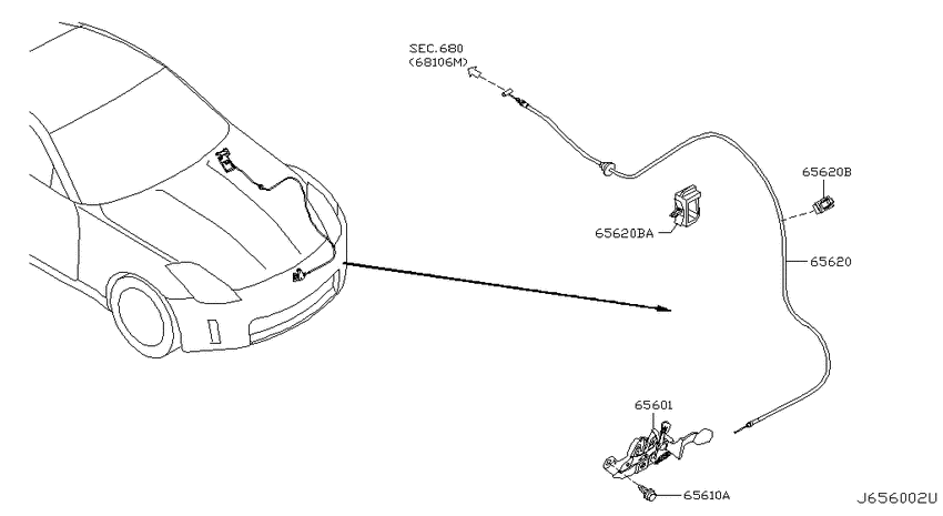 Hood lock control