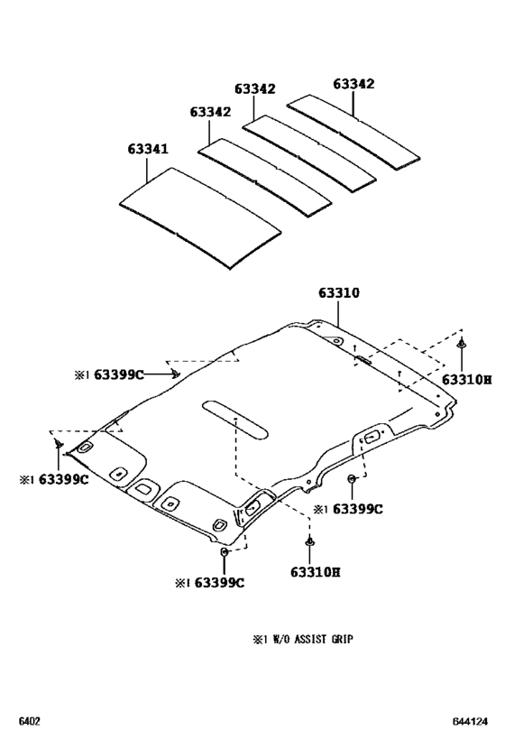 Roof Headlining & Silencer Pad