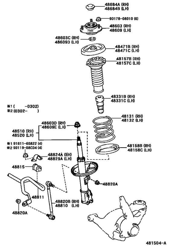 Front Spring & Shock Absorber