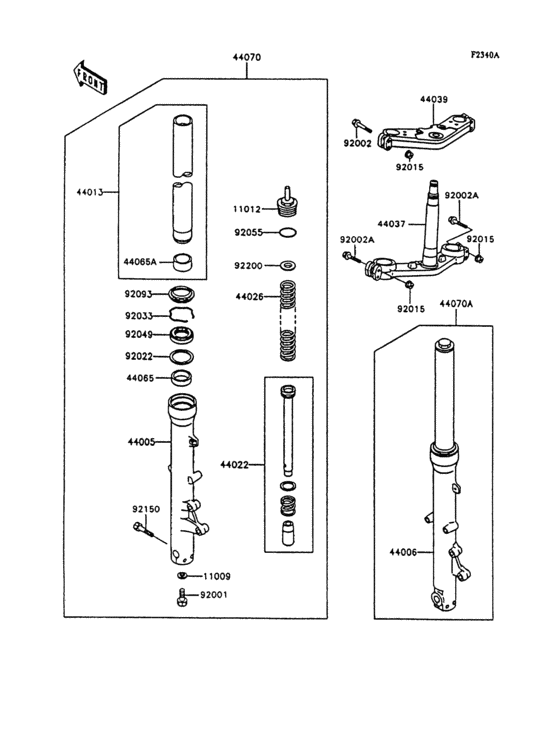 Front fork(zg1000-a9)