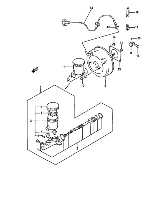 Bk master cylinder