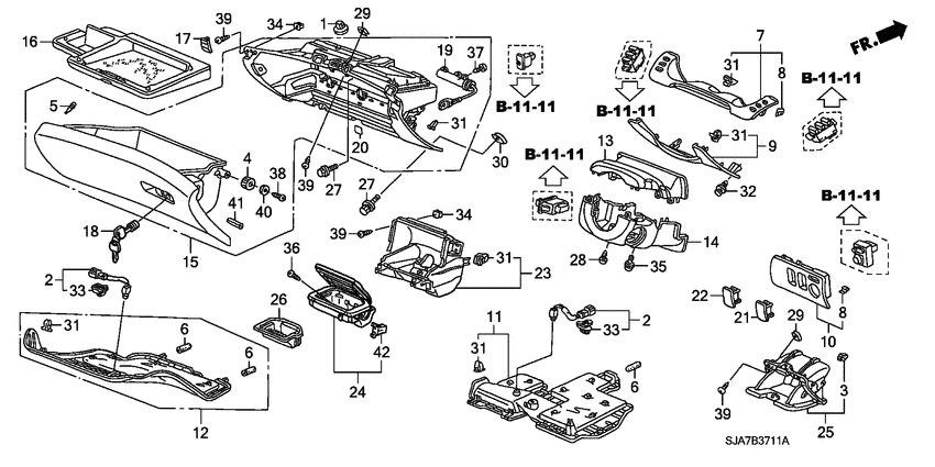 Instrument panel garnish