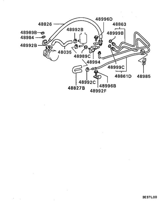Power steering oil line
