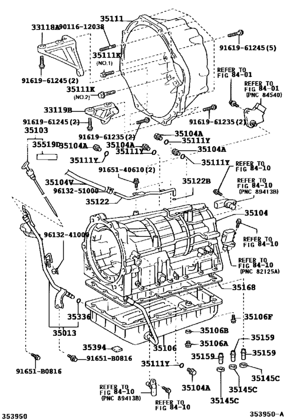 Transmission Case & Oil Pan (Atm)