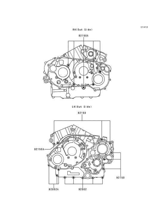Crankcase bolt pattern